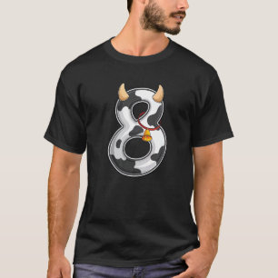 Camiseta Vaquero Chico Granjero Cumpleaños 8 Ocho 8 Años