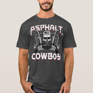 Camiseta Vaquero de asfalto divertido camionero conductor d