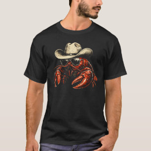 Camiseta Vaquero de Cangrejo de Río Comida Cajún de Cangrej