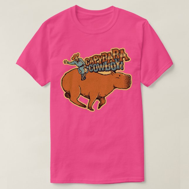 Camiseta Vaquero de Capybara por Tobe Fonseca (Diseño del anverso)