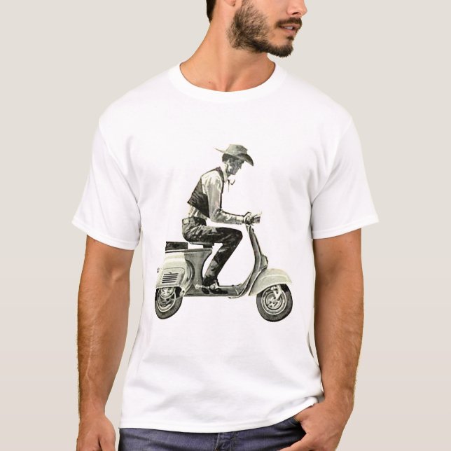 Camiseta Vaquero de la vespa (Anverso)