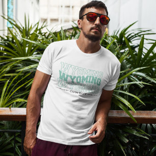Camiseta Vaquero de Wyoming moderno y elegante