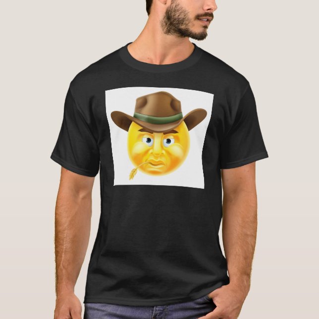 Camiseta Vaquero del Emoticon (Anverso)