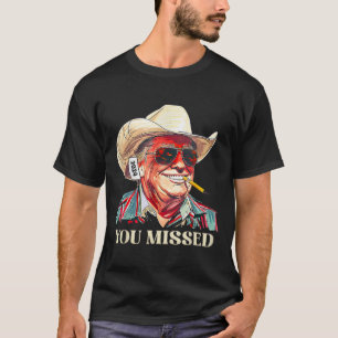 Camiseta Vaquero del _oeste de Trump que perdió vaca bander