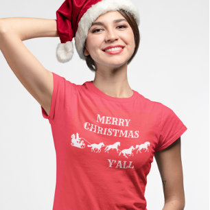 Camiseta Vaquero del Oeste Feliz Navidad a todos