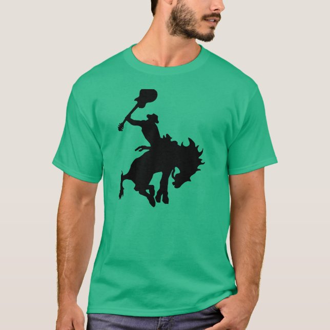 Camiseta Vaquero del rodeo del héroe de la guitarra a (Anverso)