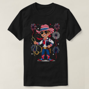 Camiseta Vaquero estrellado – Celebración del 4 de julio De
