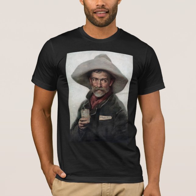 Camiseta Vaquero franco-hispano en el viejo Saloon occident (Anverso)