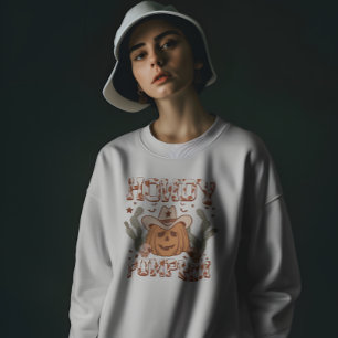 Camiseta Vaquero "Hola Calabaza" Lindo Halloween Occidental