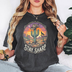 Camiseta Vaquero Lobo Cactus Aguila Desierto Atardecer