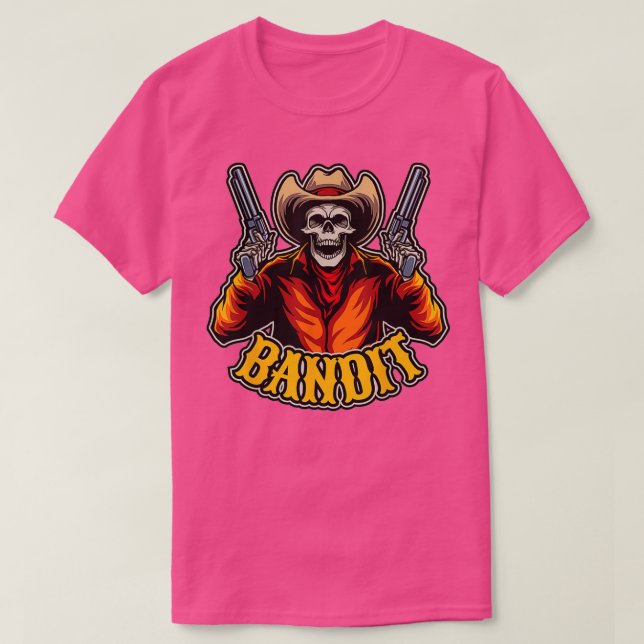 Camiseta Vaquero Muerto De Halloween Motif Con Calavera (Diseño del anverso)