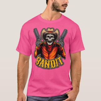 Camiseta Vaquero Muerto De Halloween Motif Con Calavera