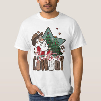 Camiseta Vaquero navidad, Navidad occidental, Navidades, Sa
