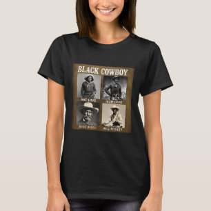 Camiseta Vaquero Negro Rodeo Occidental Melanina Historia N