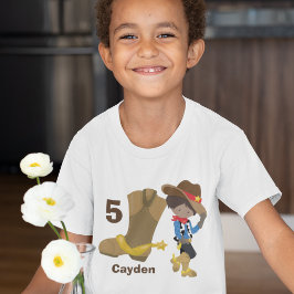 Camiseta Vaquero niños Fiesta de cumpleaños Personalizado n