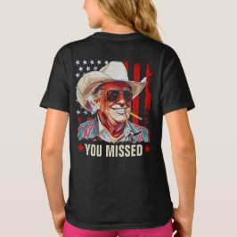 Camiseta Vaquero occidental de Trump que perdió a Chica de 