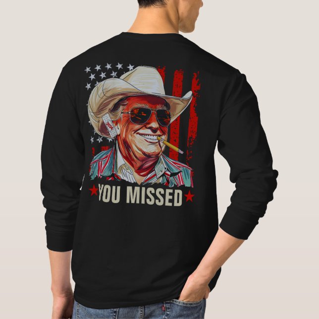 Camiseta Vaquero occidental de Trump que perdió a Trump 202 (Reverso)