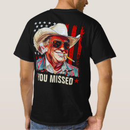 Camiseta Vaquero occidental de Trump que perdiste a Trump 2