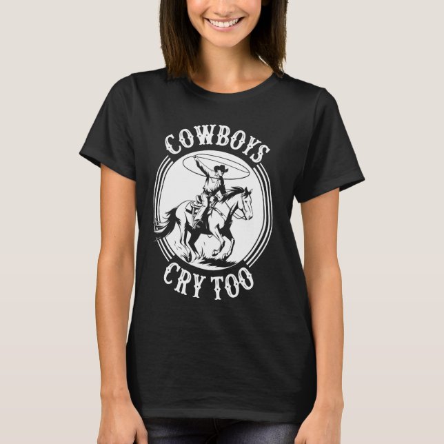 Camiseta Vaquero Occidental País Rodeo Cabalgata Rancho (Anverso)