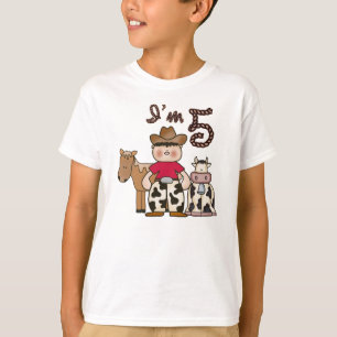 Camiseta Vaquero quinto cumpleaños