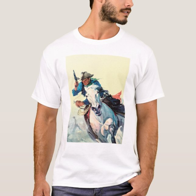 Camiseta Vaquero rápido del caballo (Anverso)