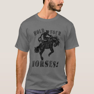 Camiseta Vaquero retro lleva tu caballo por el camino de lo
