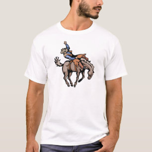 Camiseta vaquero rodeo y caballo balancín