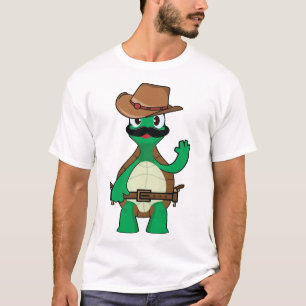 Camiseta Vaquero tortuga sheriff divertido