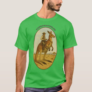Camiseta Vaquero Vintage del Outback montando un canguro gi