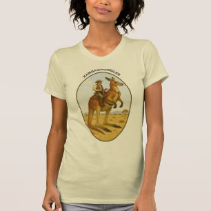 Camiseta Vaquero Vintage del Outback montando un canguro gi