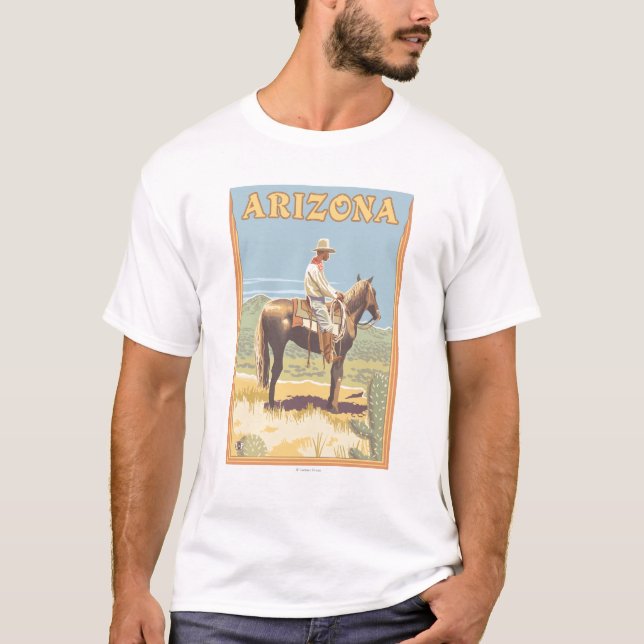 Camiseta Vaquero (vista lateral) Arizona (Anverso)