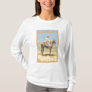 Camiseta Vaquero (vista lateral) Colorado