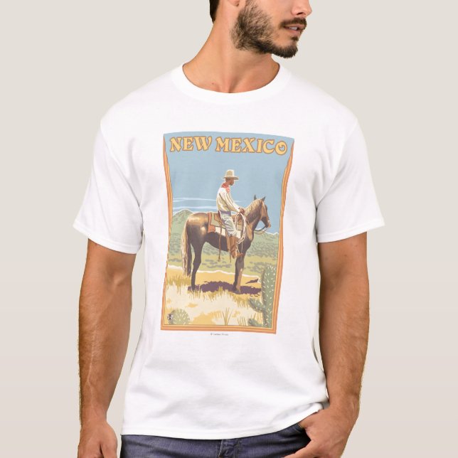 Camiseta Vaquero (vista lateral) New México (Anverso)