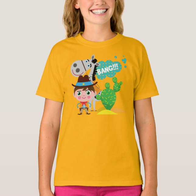 Camiseta Vaquero y caballo (Anverso)