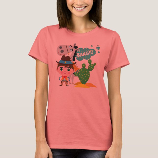 Camiseta Vaquero y caballo (Anverso)