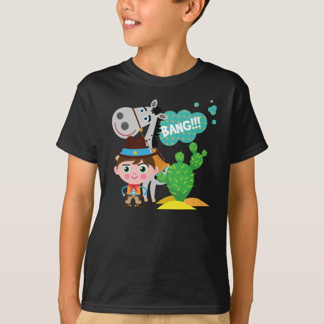 Camiseta Vaquero y caballo (Anverso)