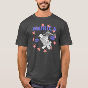 Camiseta Vaquero y Eagle de Murica