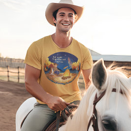 Camiseta Vaquero y perro de vaca cocinando pescado del otoñ