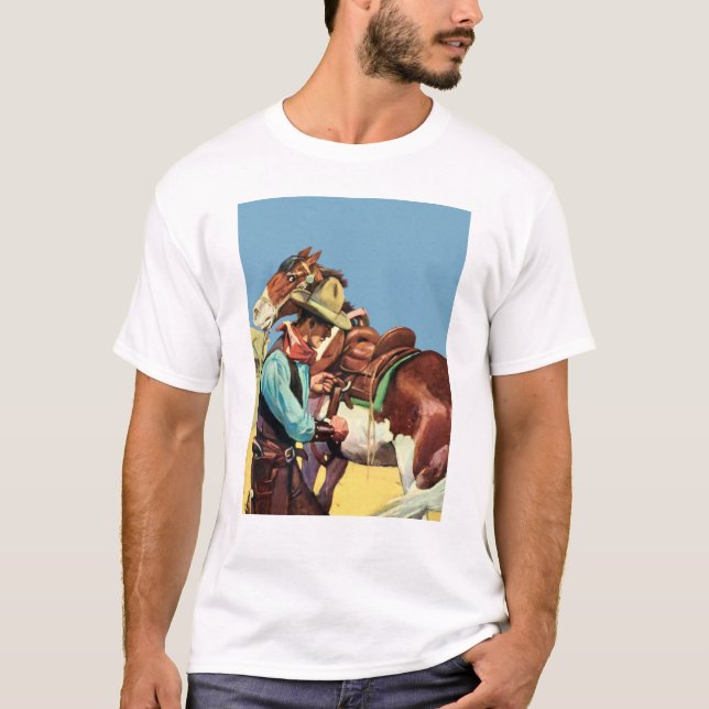 Camiseta Vaquero y silla de montar (Anverso)