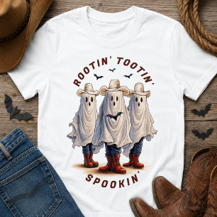 Camiseta Vaqueros Fantasmas Espeluznantes Halloween