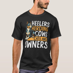 Camiseta Vaqueros Ganando Vacas Gatos y Propietarios Perro