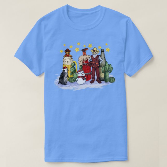 Camiseta Vaqueros Navidades 7 (Diseño del anverso)