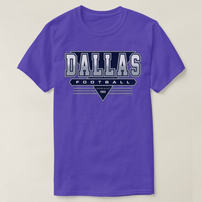 Camiseta Vaqueros retro de Dallas inspiraron Throwba de los (Diseño del anverso)