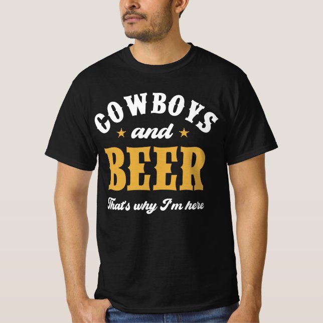 Camiseta Vaqueros Y Cervezas (Anverso)
