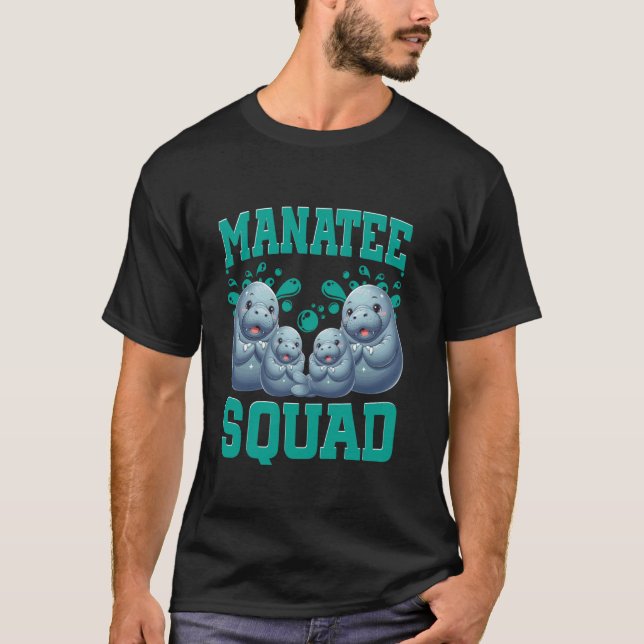 Camiseta Vaquitas Marinas Manatí Squad Oceanógrafo (Anverso)