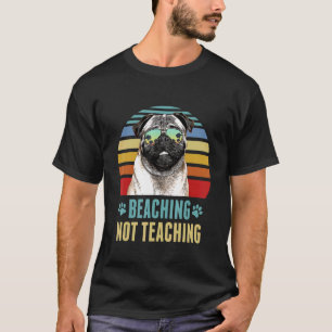 Camiseta Varamiento No Enseñando Pug Perro Maestro Verano