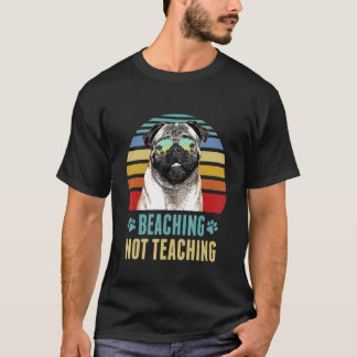 Camiseta Varamiento No Enseñando Pug Perro Maestro Verano