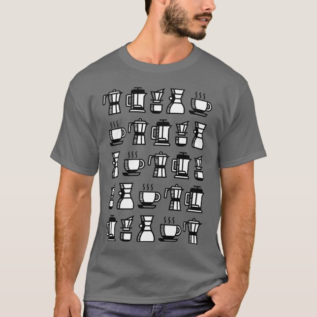 Camiseta Variaciones de café amigo (Anverso)