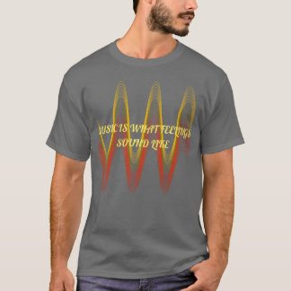 Camiseta Variedad de ondas de música