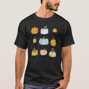 Camiseta Variedades de calabaza de otoño Hola temporada de